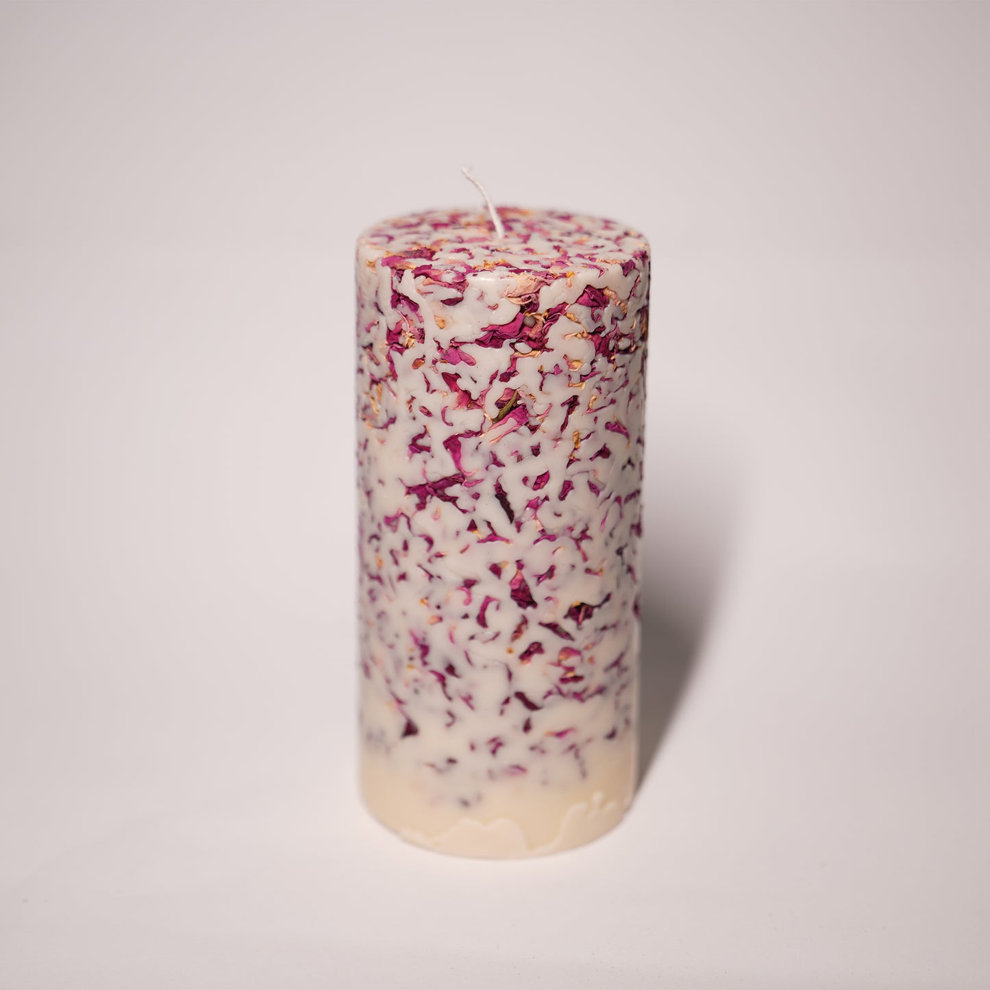 Rose Bloom – Floral Pillar Candle