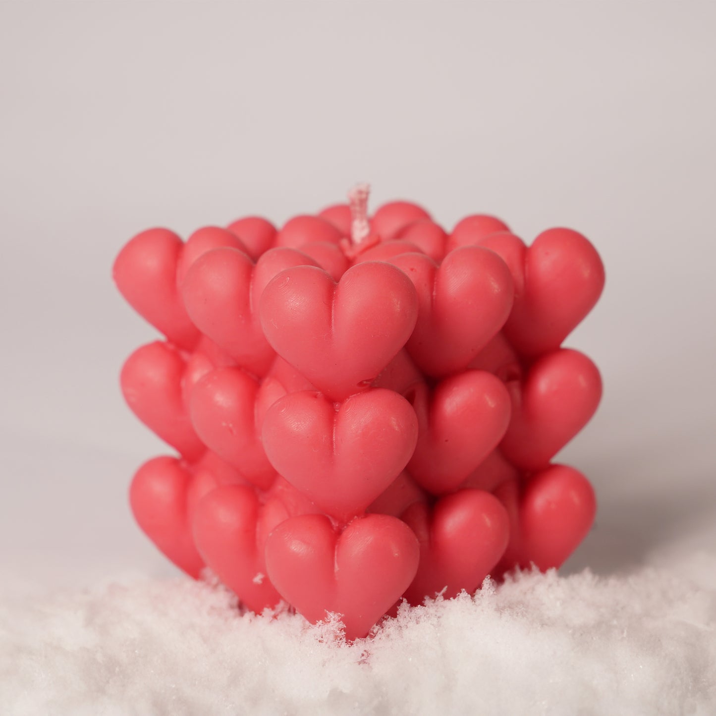 Heart Cube Candle – Romantic Sculptural Accent
