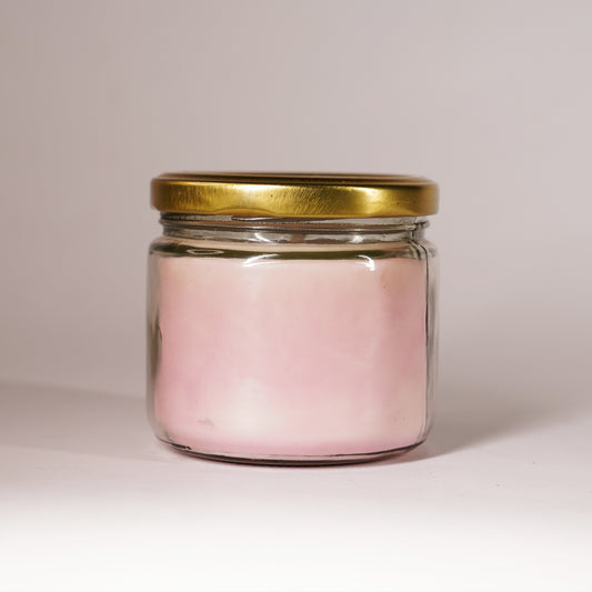 Blush Bloom – Soft Pink Jar Candle