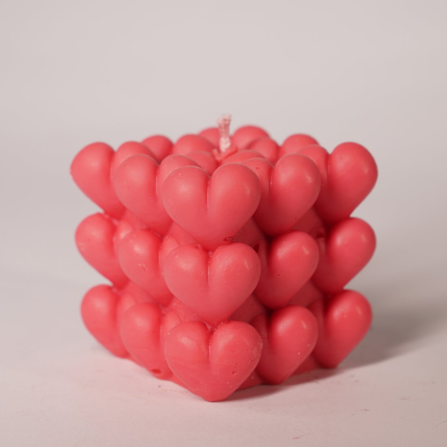 Heart Cube Candle – Romantic Sculptural Accent