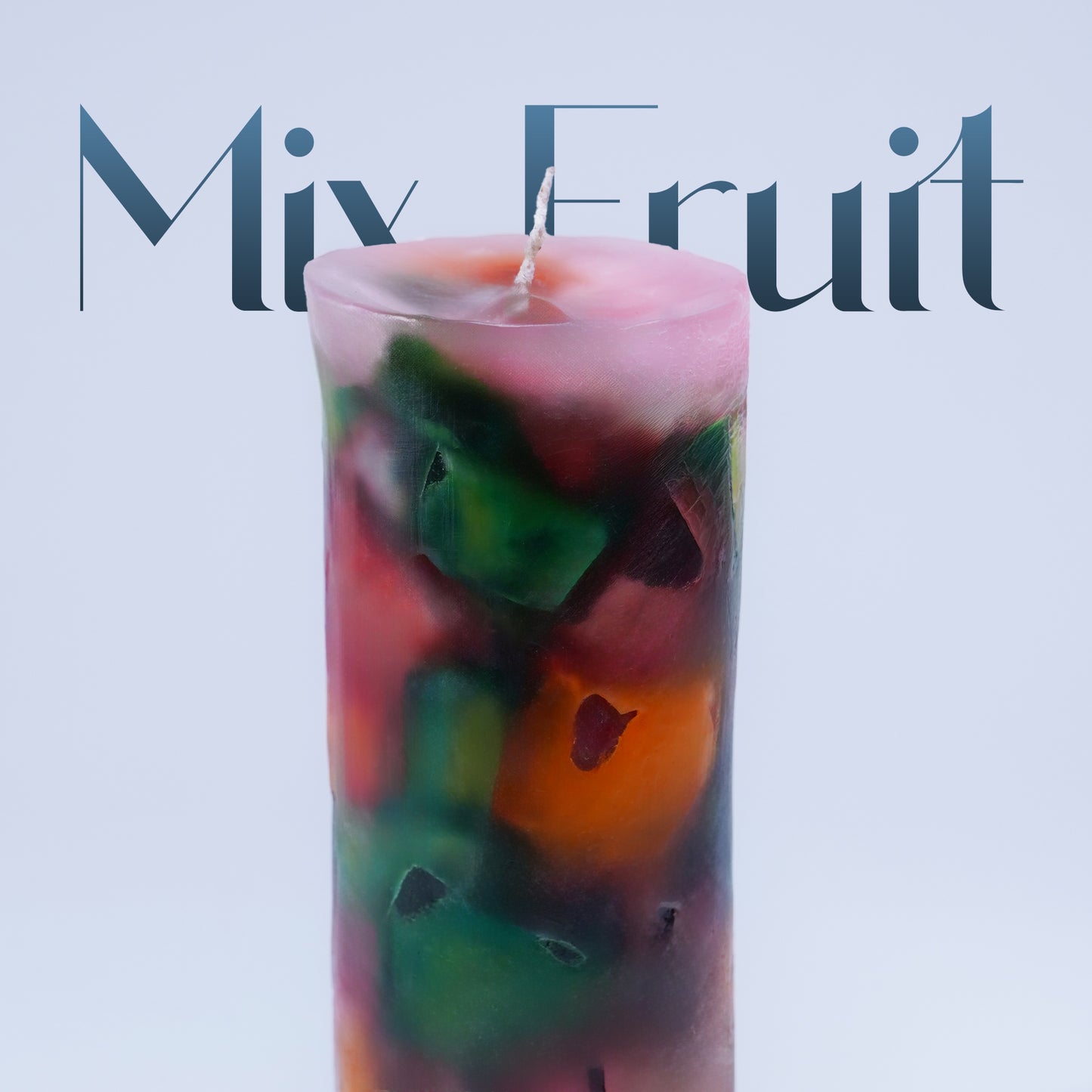 Mix Fruit Candle – Vibrant Decorative Pillar